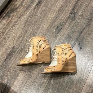 Jeffery Campbell lace up wedges
